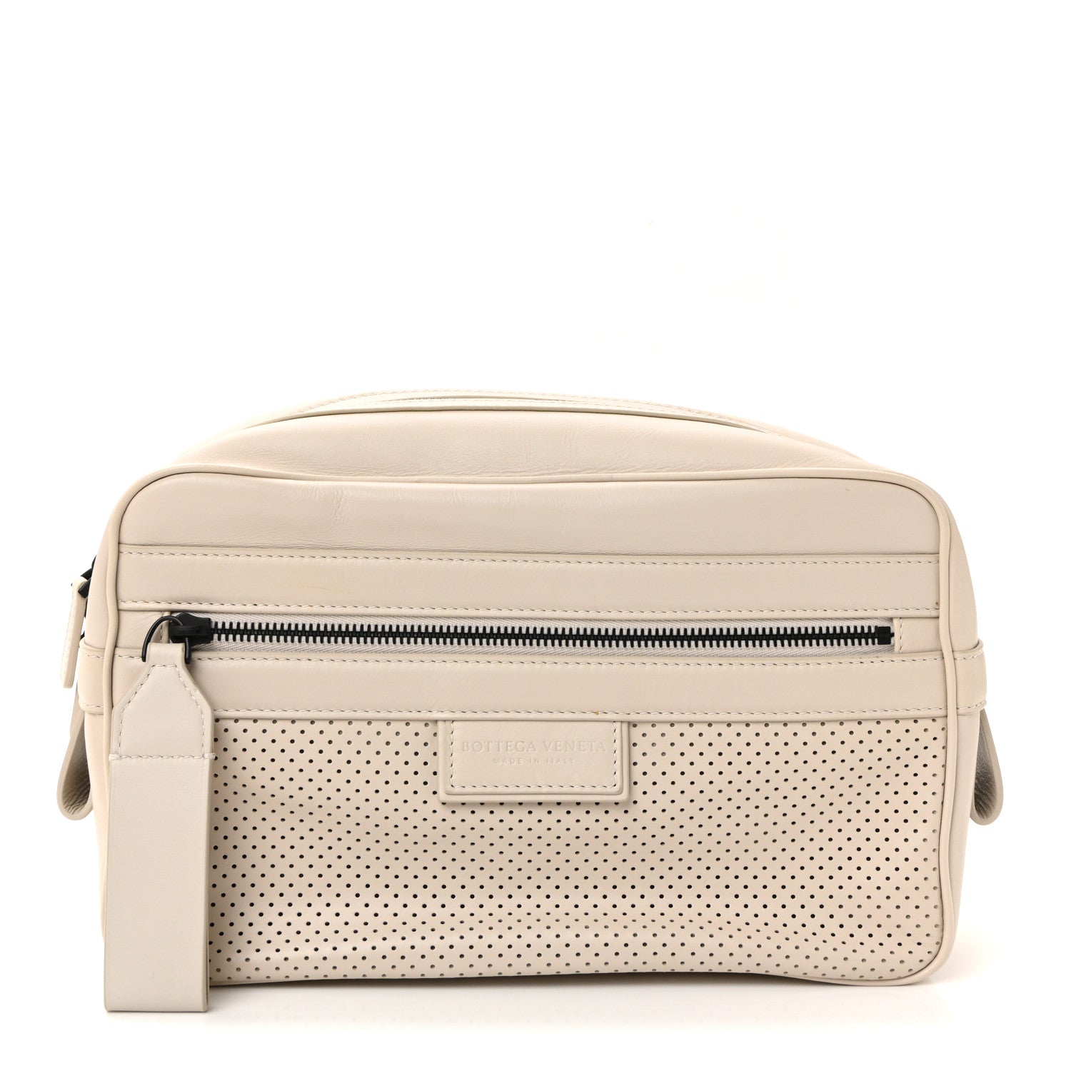 Bottega Veneta Perforated Calfskin Leggero Intrecciato Belt Bag Mist Plaster 1 of 10