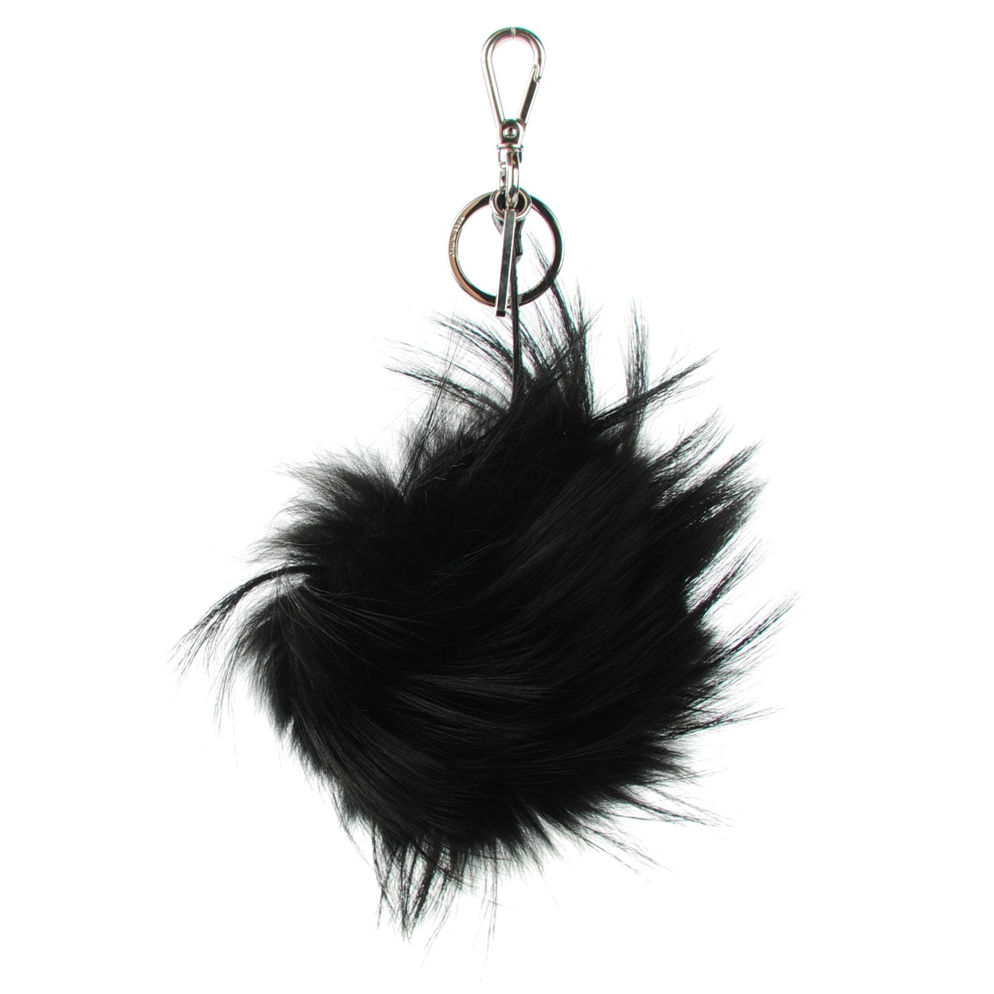 Vitello Elite Fox Fur Fusto Monster Bag Bug Charm Black Yellow