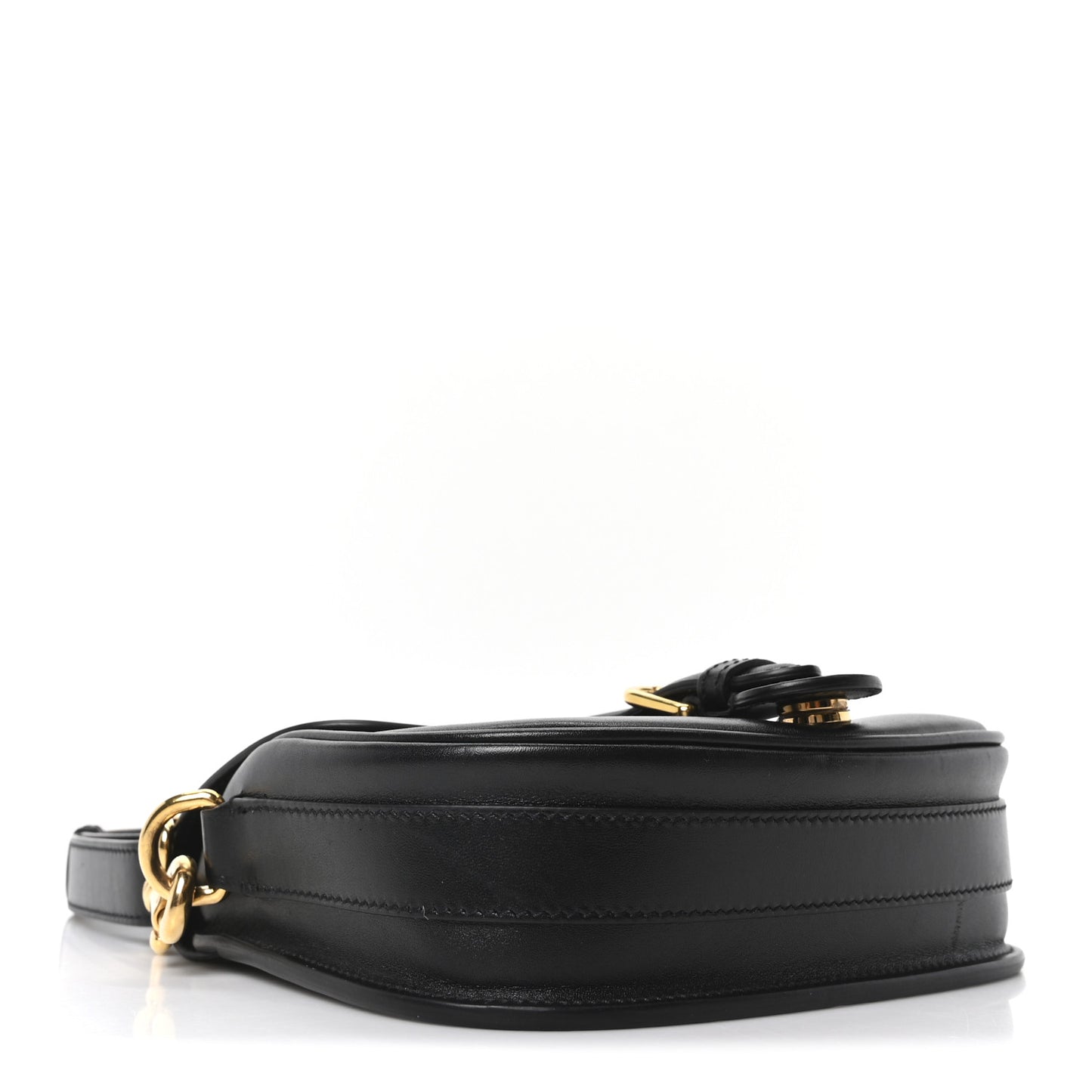 Box Calfskin Small Bobby Flap Black