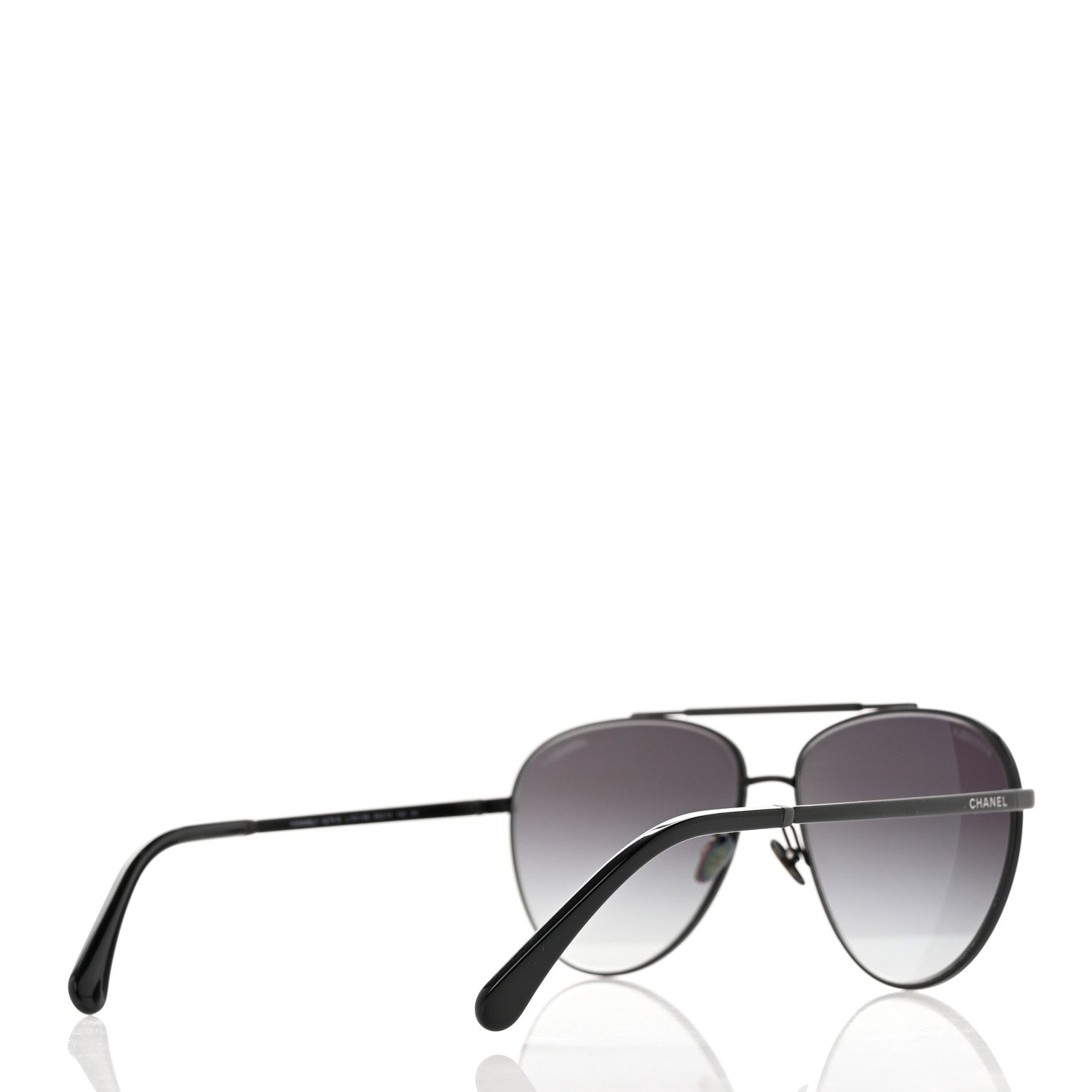 Chanel Metal Aviator Sunglasses 4279-B Black 4 of 7