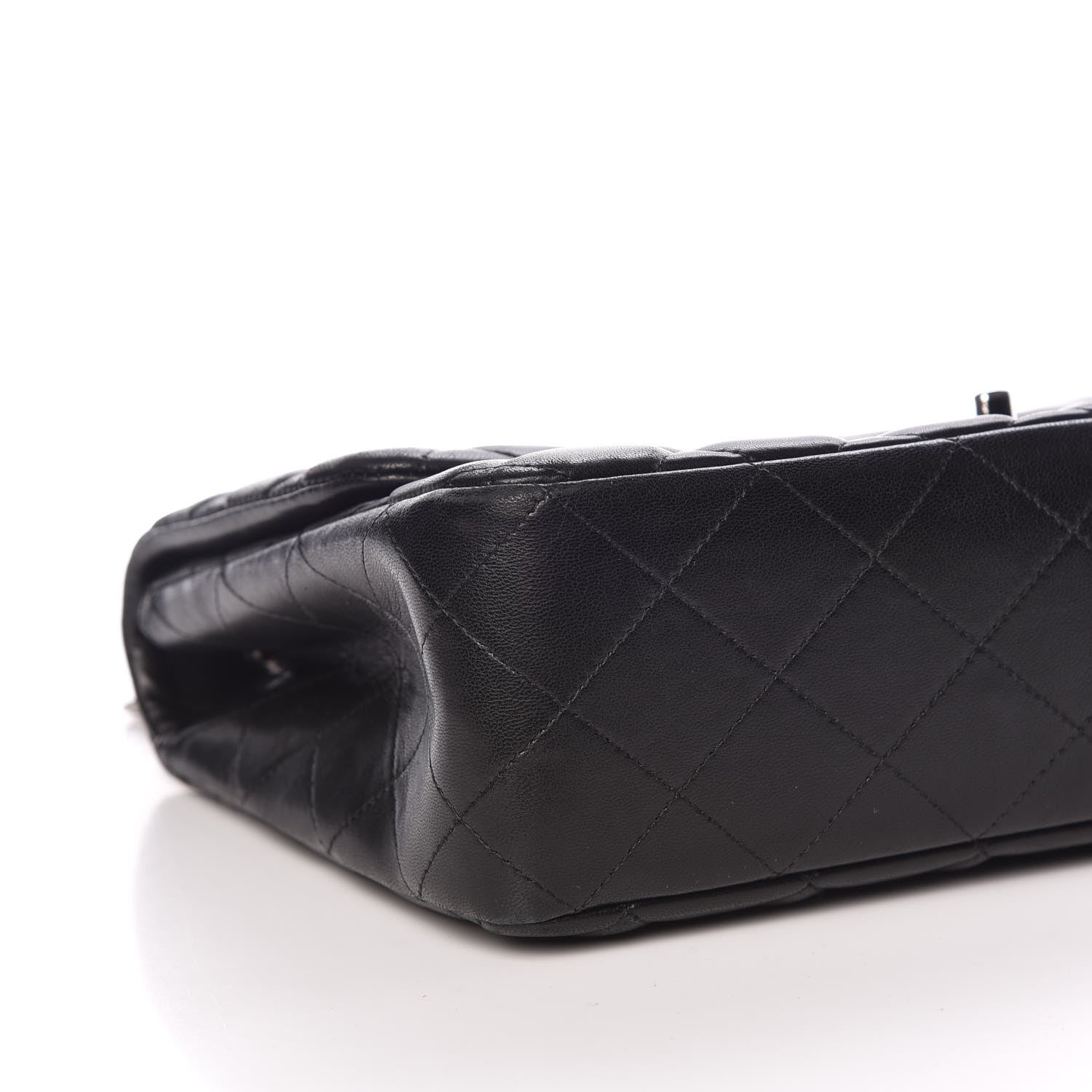 Chanel Lambskin Quilted Jumbo Single Flap Black 8 of 9