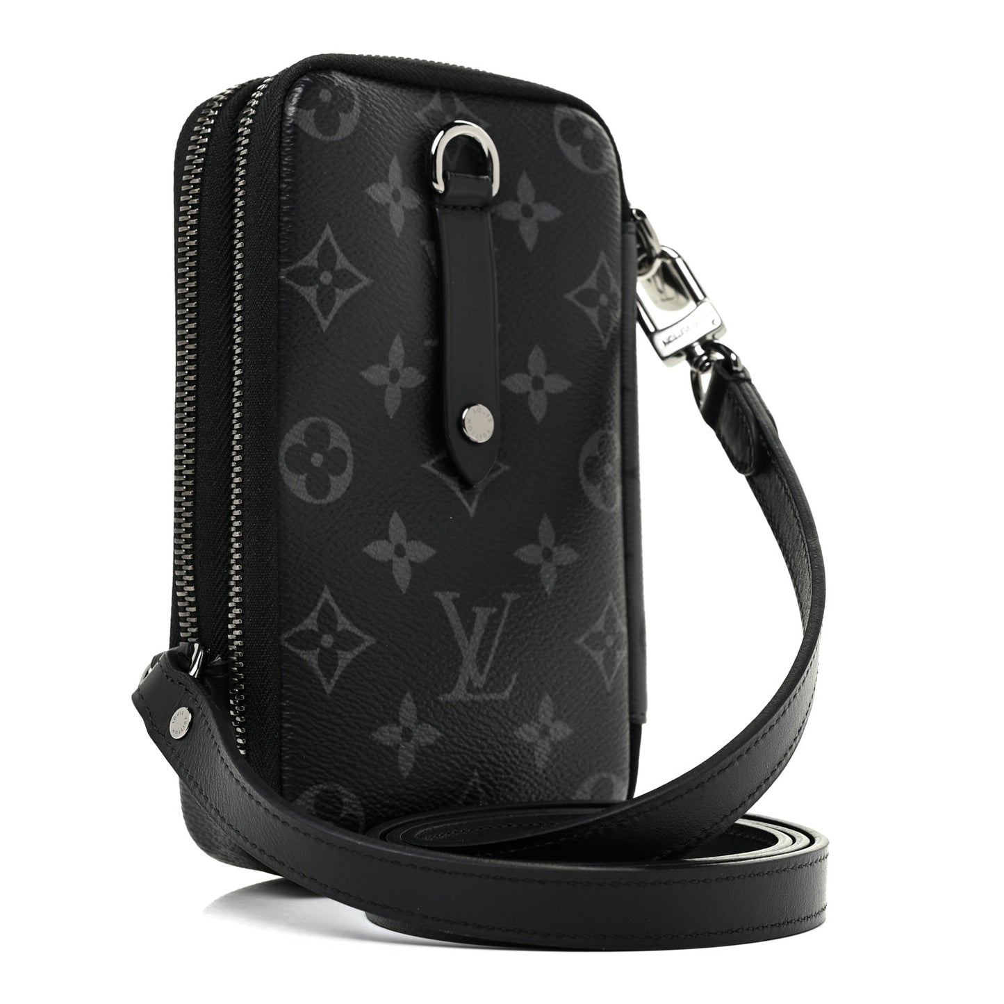Monogram Eclipse Reverse Double Phone Pouch