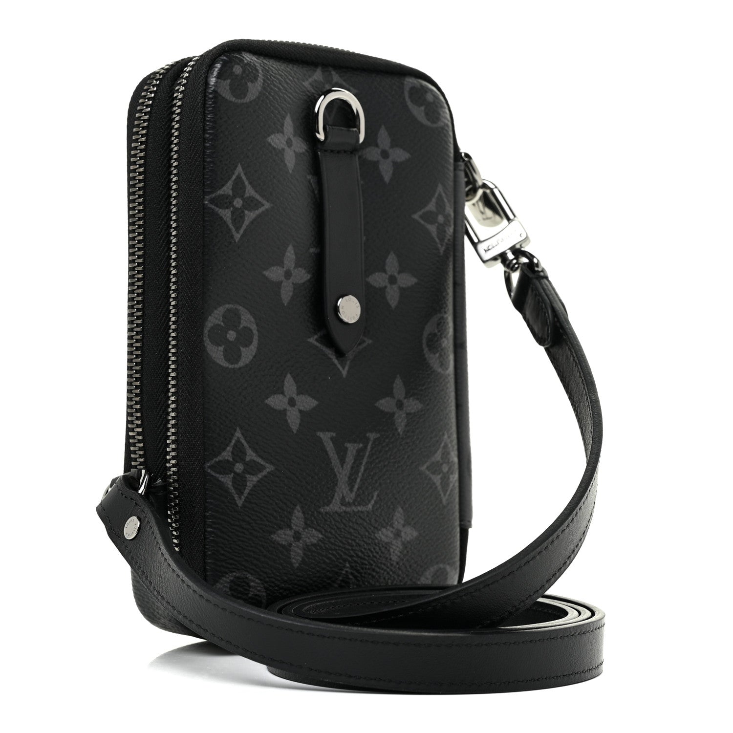 Louis Vuitton Monogram Eclipse Reverse Double Phone Pouch 3 of 10