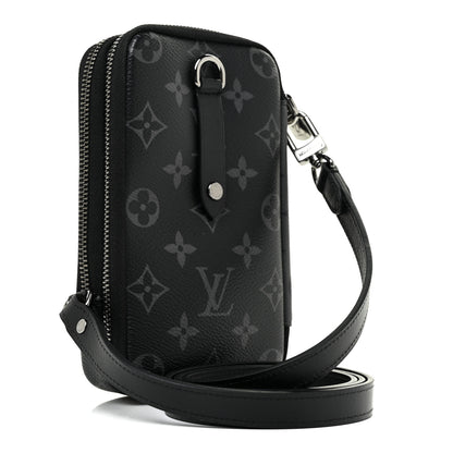 Louis Vuitton Monogram Eclipse Reverse Double Phone Pouch 3 of 10