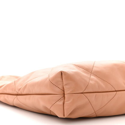 Chanel Shiny Calfskin Quilted Chanel 22 Camel 10 of 11