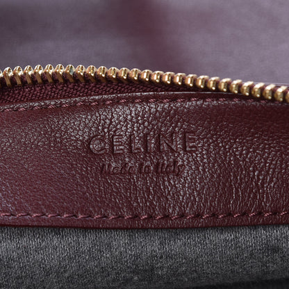 Celine Lambskin Small Trio Crossbody Bag Burgundy 8 of 10