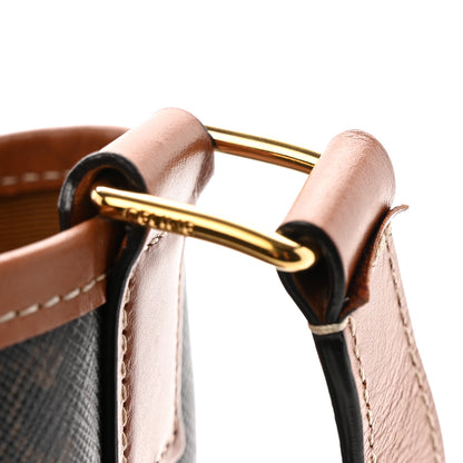 Celine Triomphe Canvas Calfskin Small Bucket Bag Tan 10 of 13