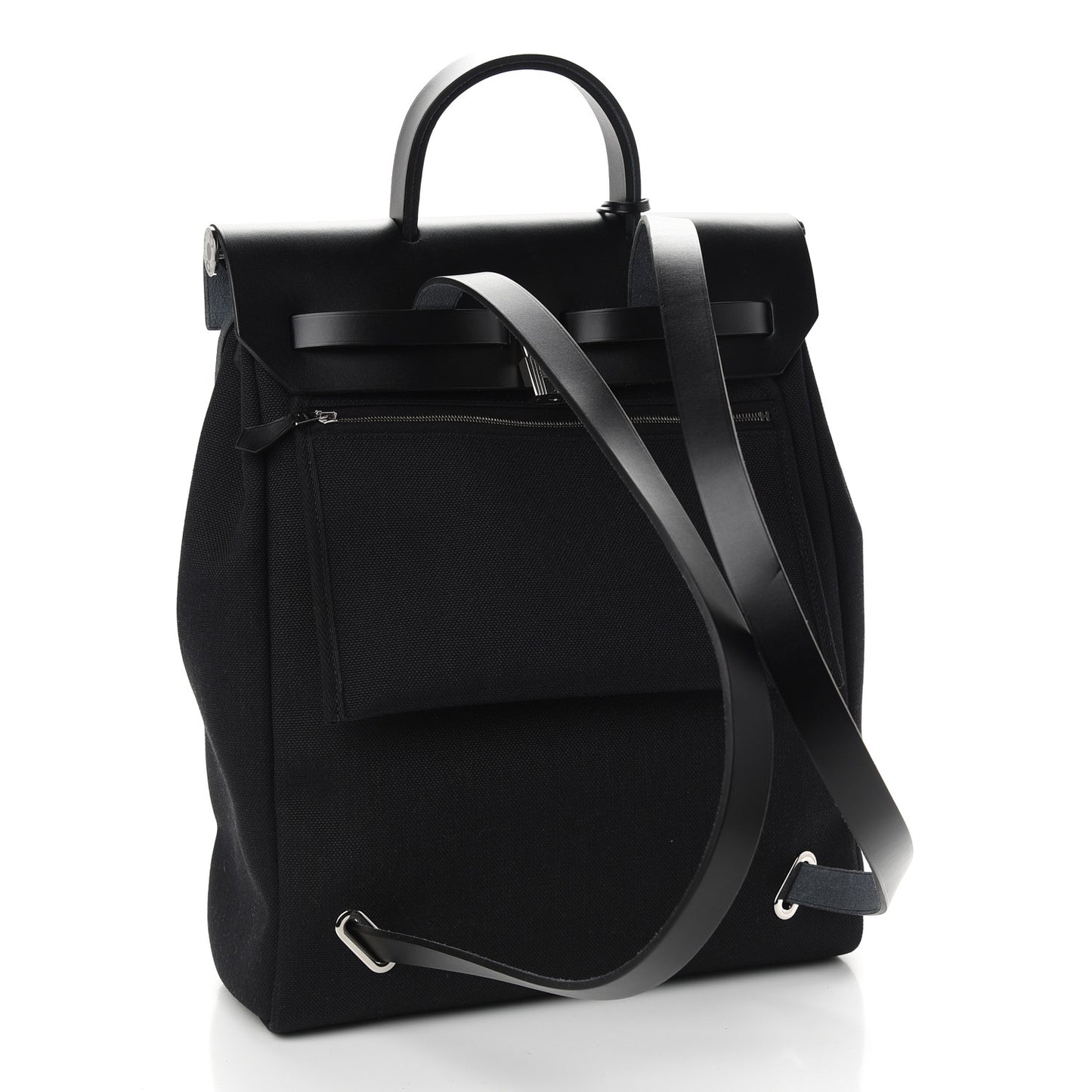 Military Toile Vache Hunter Herbag a Dos Zip Retourne Backpack Black