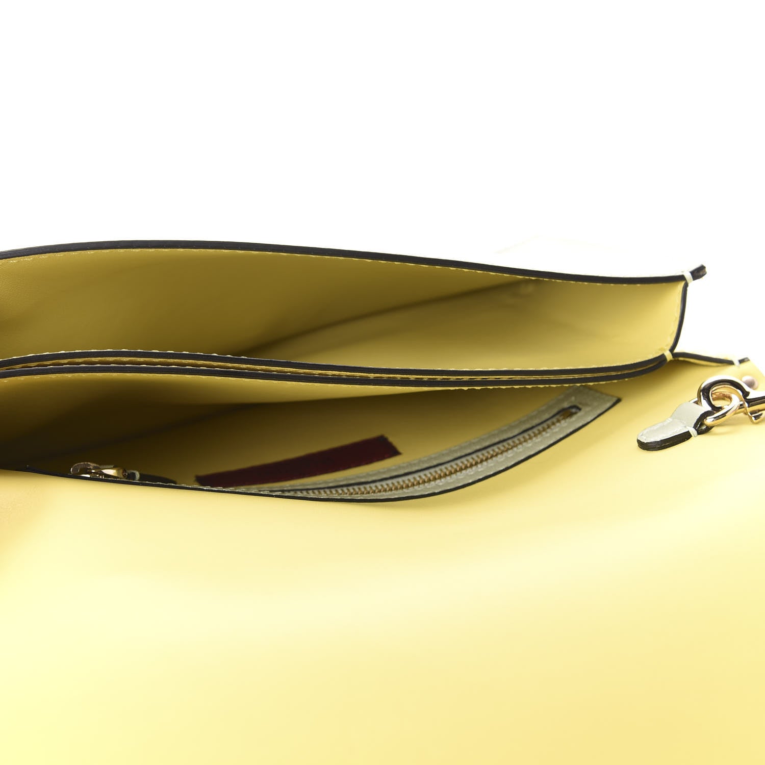 Valentino Garavani Nappa Watercolor Rockstud Wristlet Clutch Rose Green Yellow Sky 5 of 9
