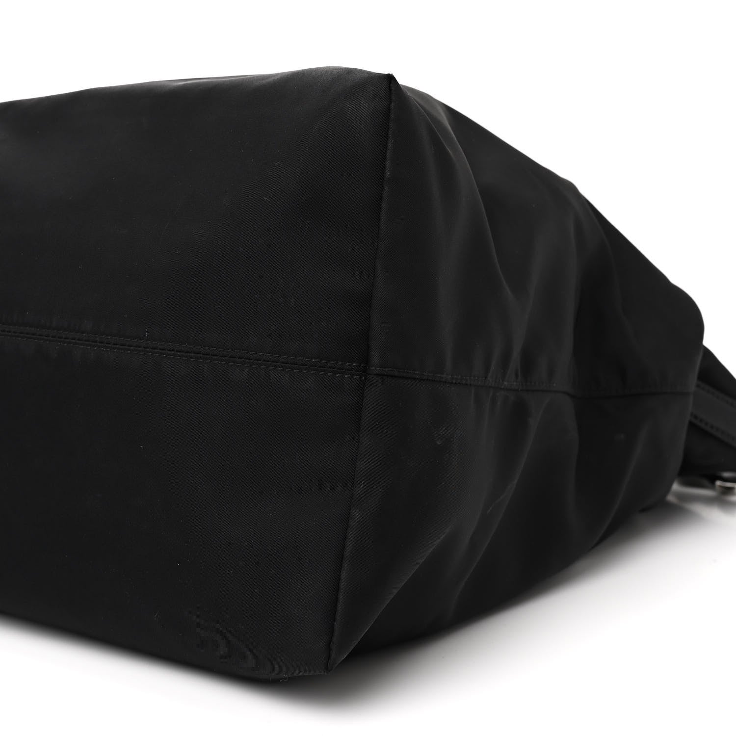 Prada Tessuto Nylon Saffiano Tote Black 10 of 11
