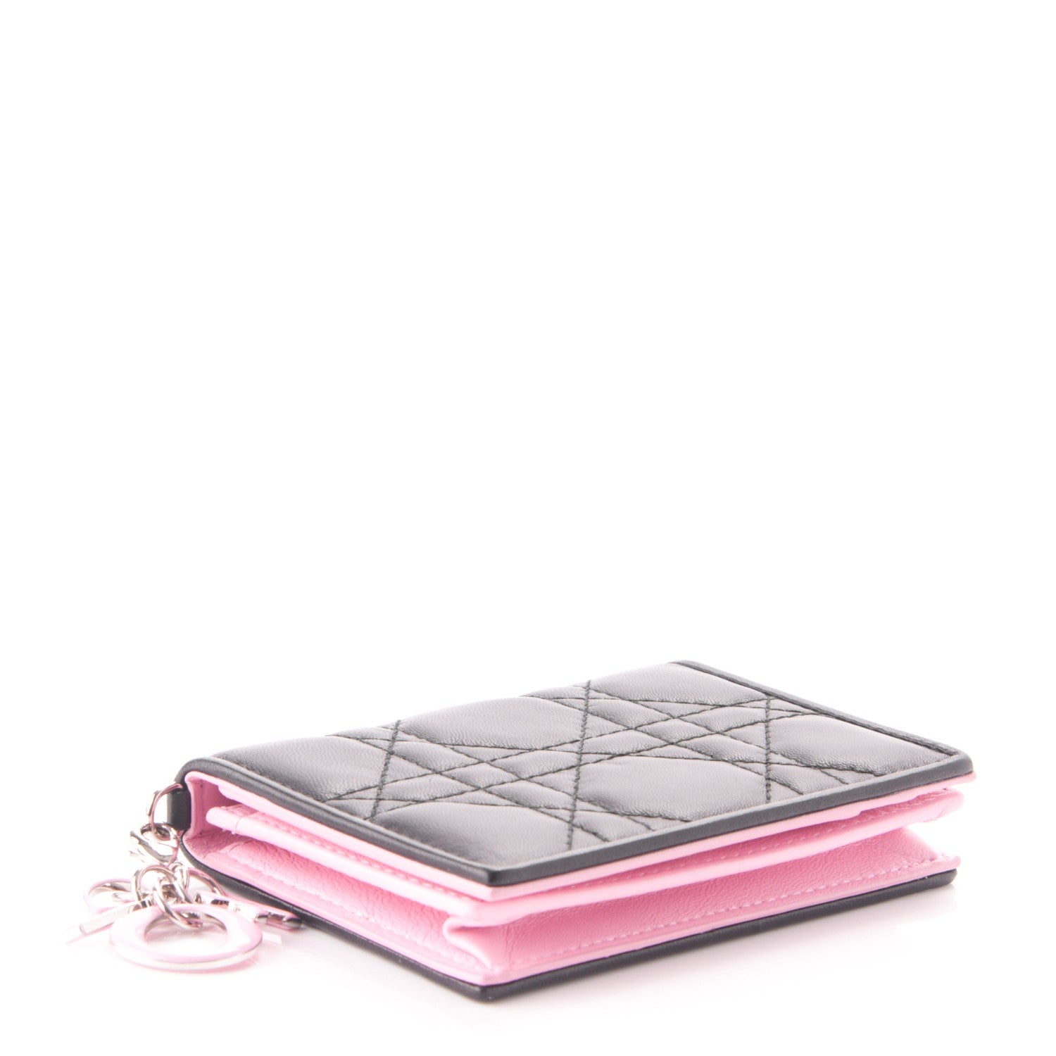Christian Dior Lambskin Cannage Lady Dior Card Holder Black 4 of 7
