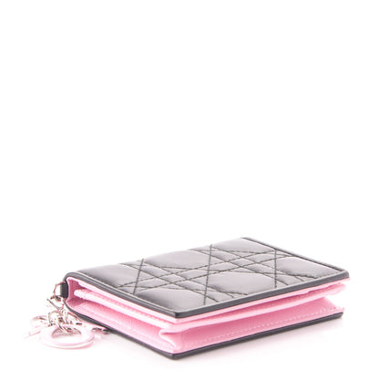 Christian Dior Lambskin Cannage Lady Dior Card Holder Black 4 of 7