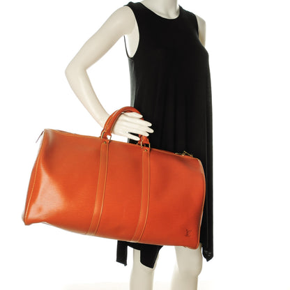 Louis Vuitton Epi Keepall 50 Cipango 2 of 7