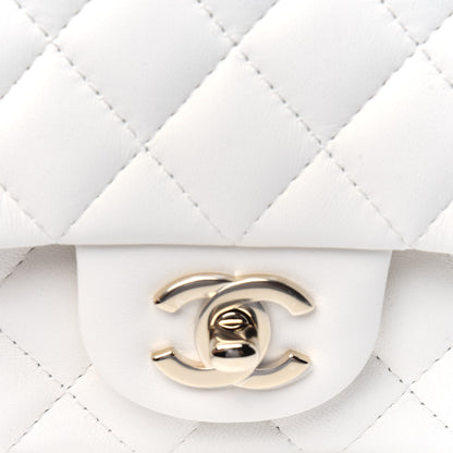 Chanel Lambskin Quilted Mini Rectangular Flap White 11 of 12