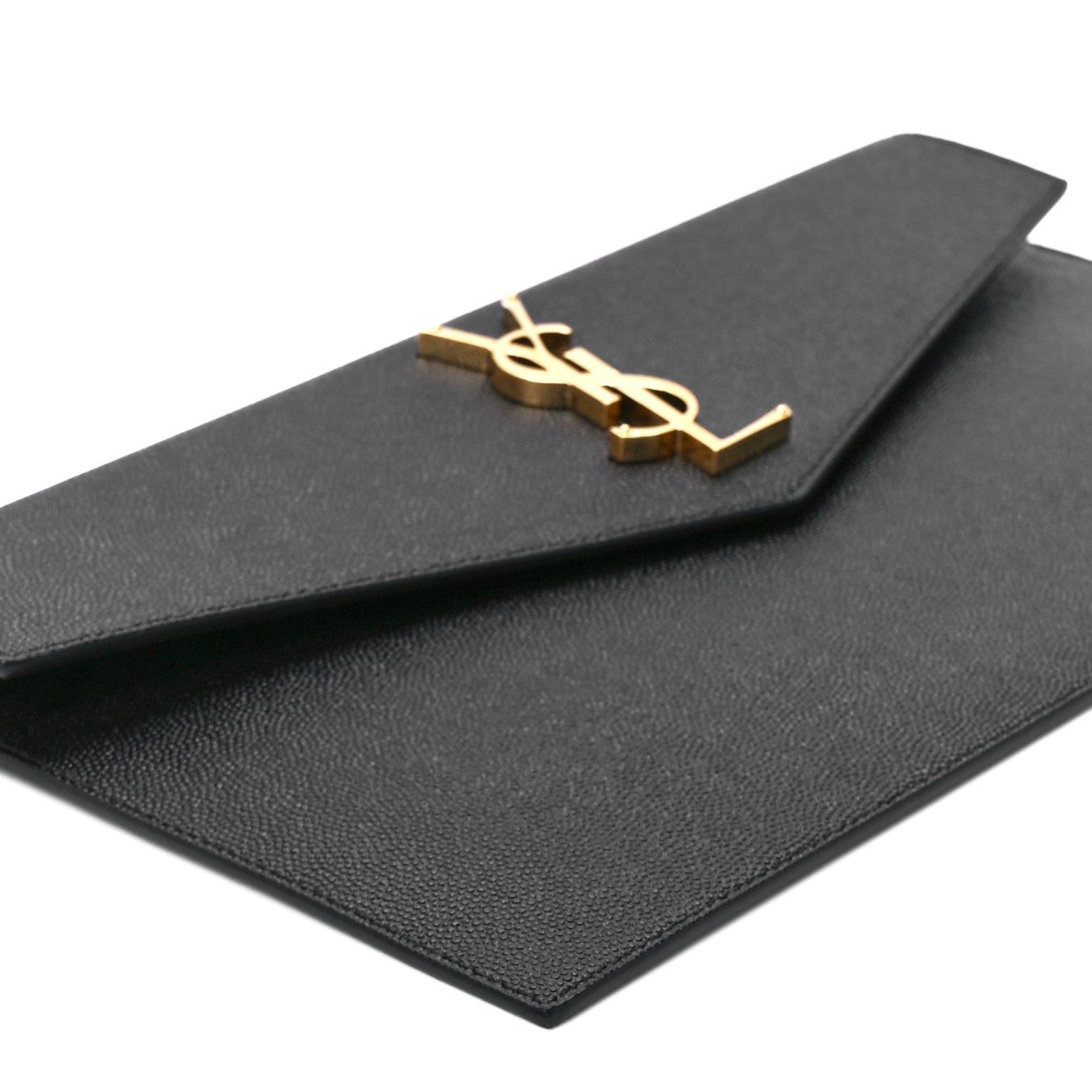 Saint Laurent Grain De Poudre Uptown Pouch Black 10 of 12