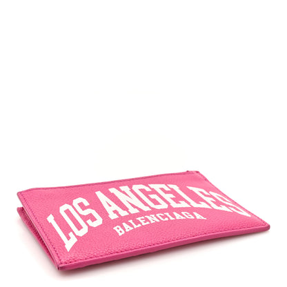 Balenciaga Grained Calfskin Large Cash Long Coin Card Holder Hot Pink 5 of 13