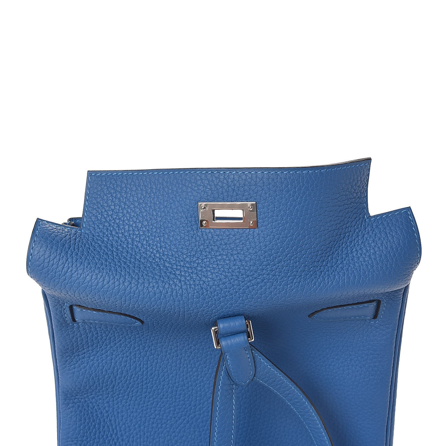 Hermes Taurillon Clemence Kelly Ado Backpack 22 Mykonos 9 of 26