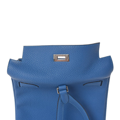 Hermes Taurillon Clemence Kelly Ado Backpack 22 Mykonos 9 of 26