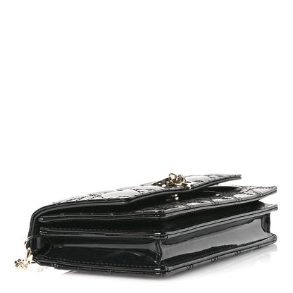 Christian Dior Patent Cannage Mini My Dior Bag Black 4 of 12
