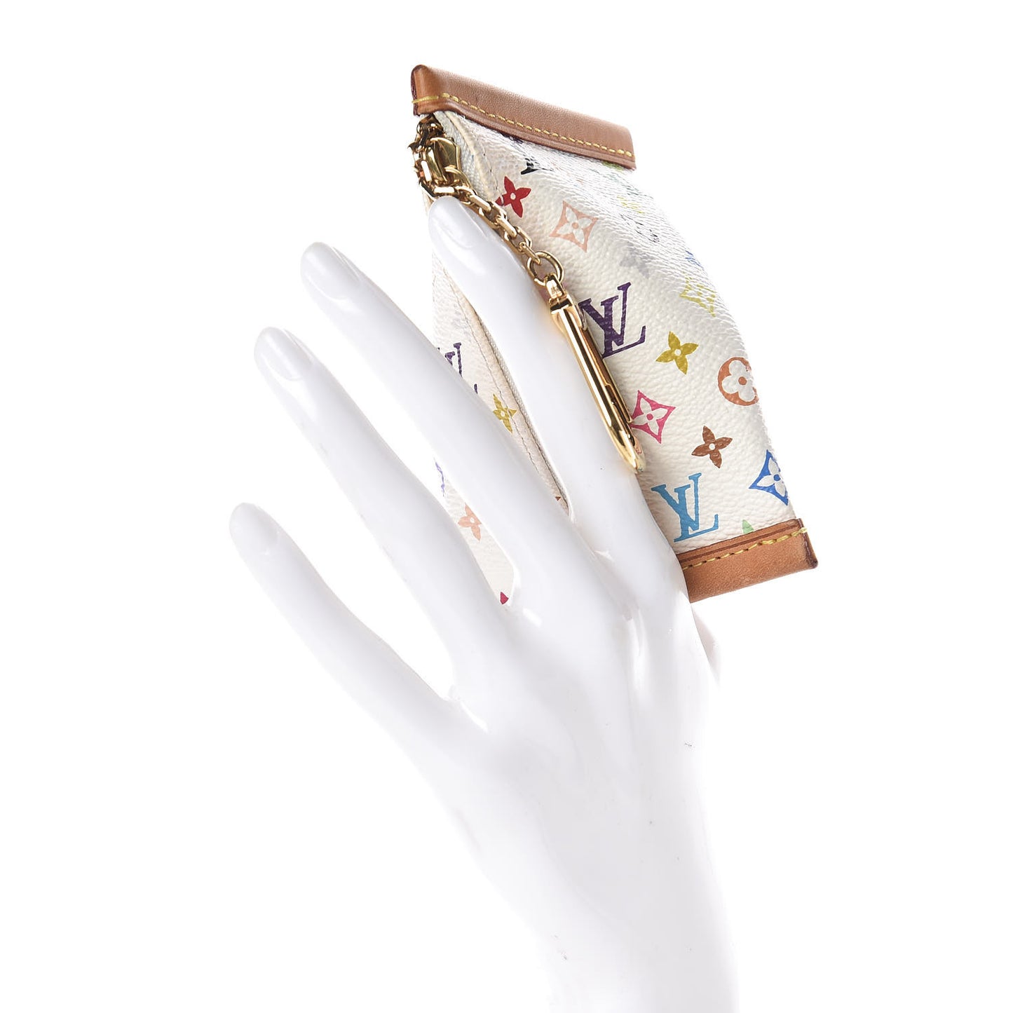 Monogram Multicolor Berlingot Coin Purse White