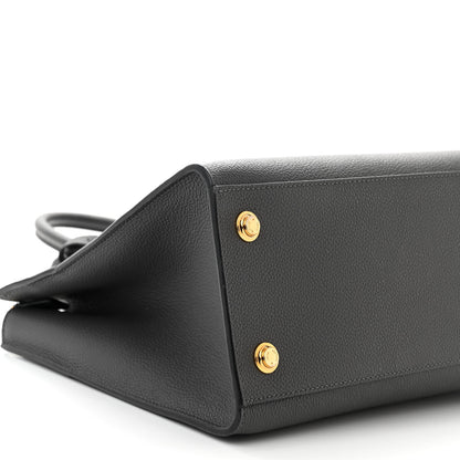 Louis Vuitton Taurillon City Steamer MM Gris 8 of 9