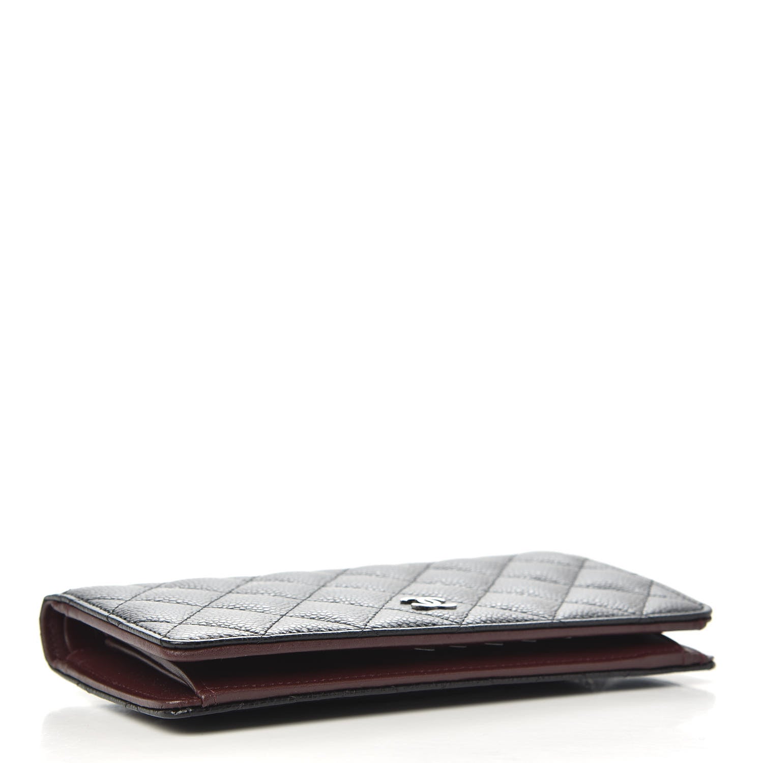 Chanel Caviar Quilted Yen Wallet Black 4 of 7