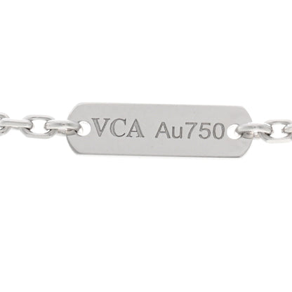 Van Cleef & Arpels 18K White Gold Mother of Pearl Vintage Alhambra Pendant Necklace 5 of 6