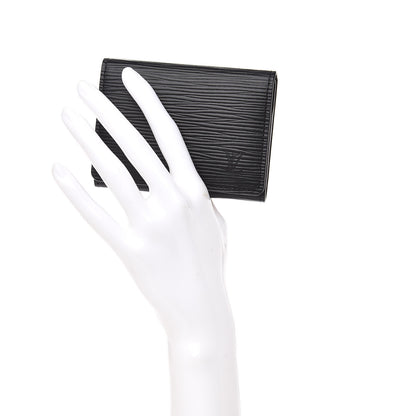 Louis Vuitton Epi Business Card Holder Black 2 of 7