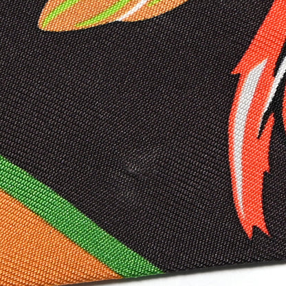 Hermes Silk La Danse Pacifique Twilly Vert Vif Corail 5 of 8