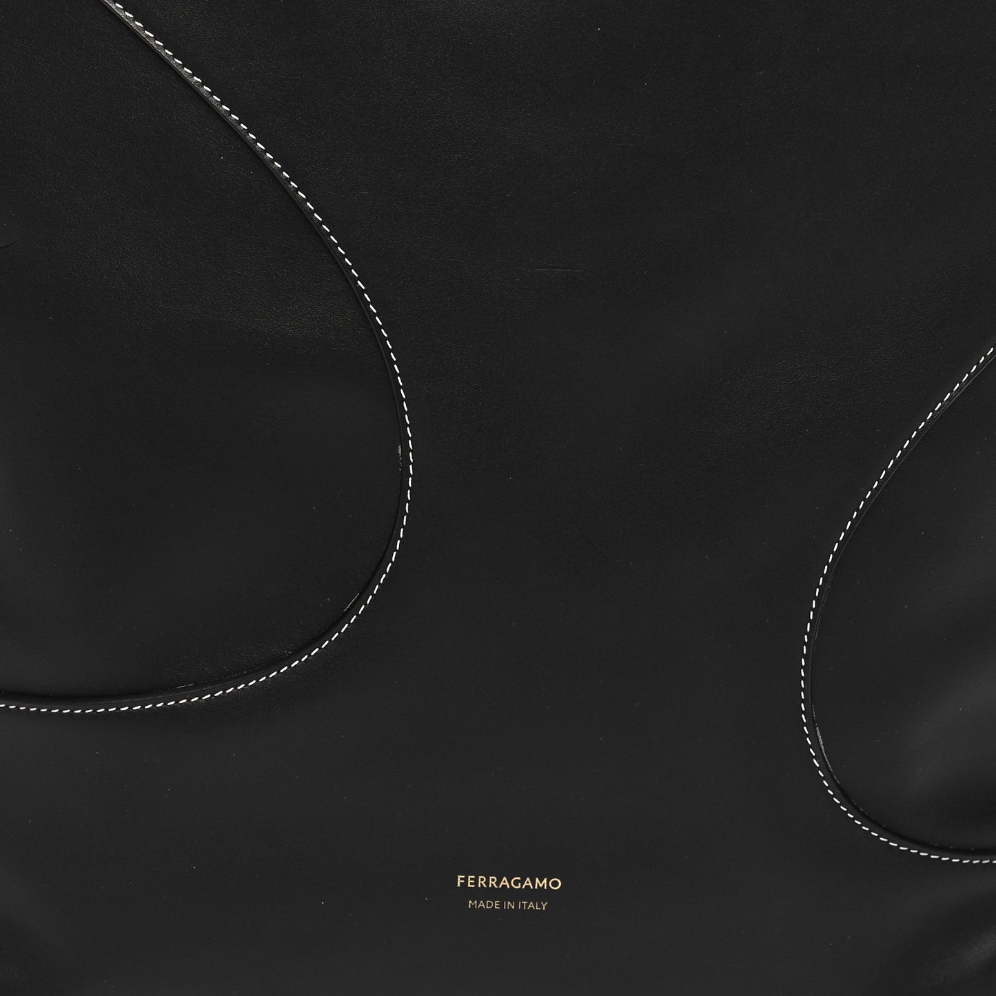 Calfskin Cut Out Hobo Black