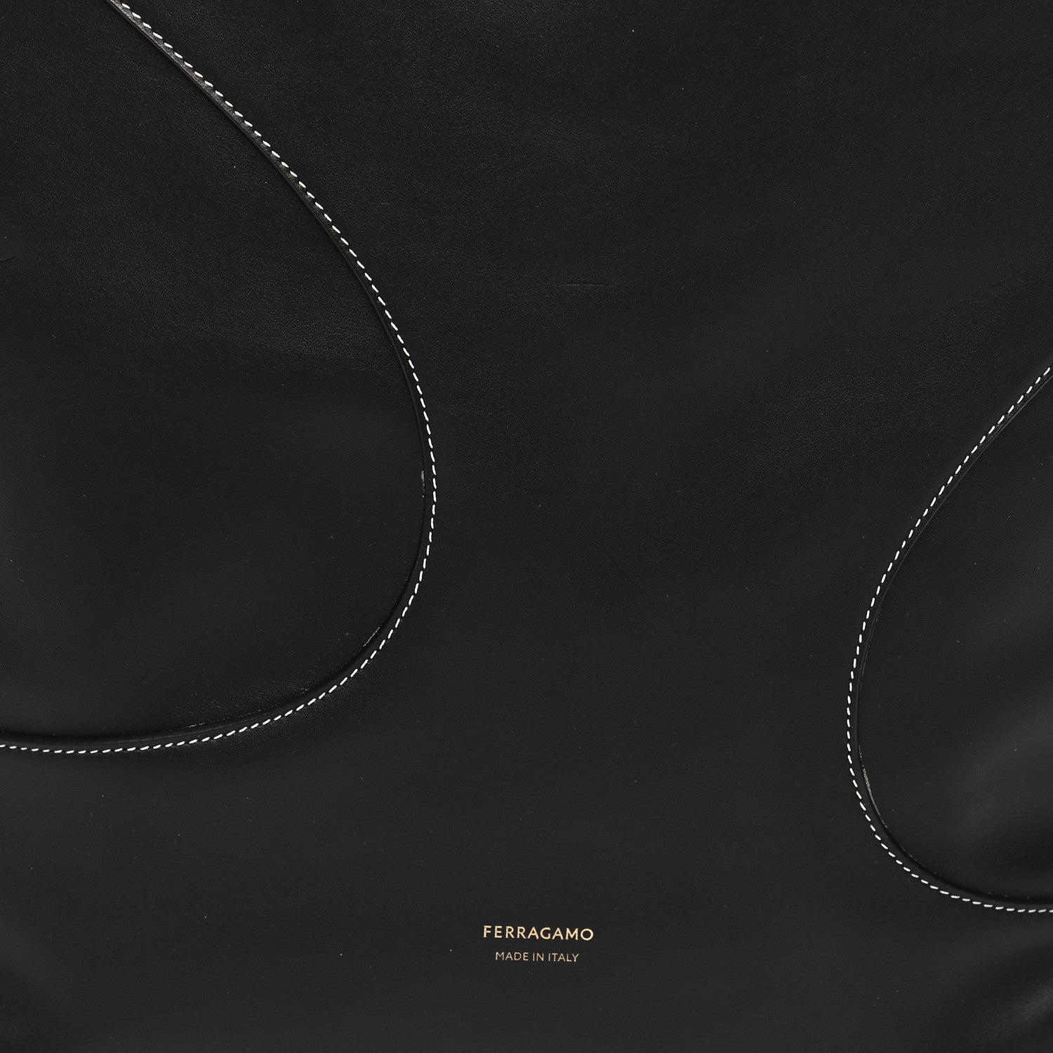 Salvatore Ferragamo Calfskin Cut Out Hobo Black 10 of 13