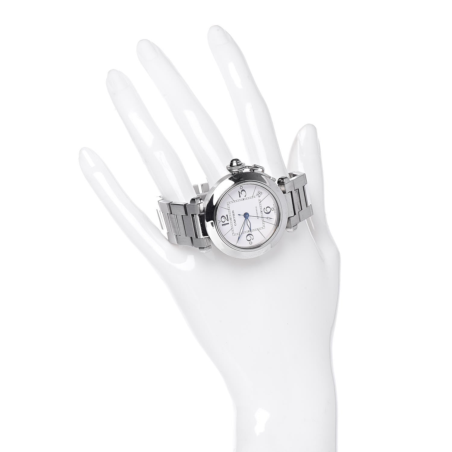 Cartier Stainless Steel 35mm Pasha C Automatic Watch 2 of 8