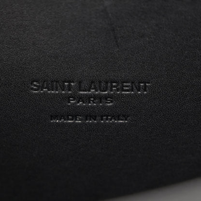 Saint Laurent Smooth Calfskin Monogram Medium Kaia Satchel Black 6 of 9