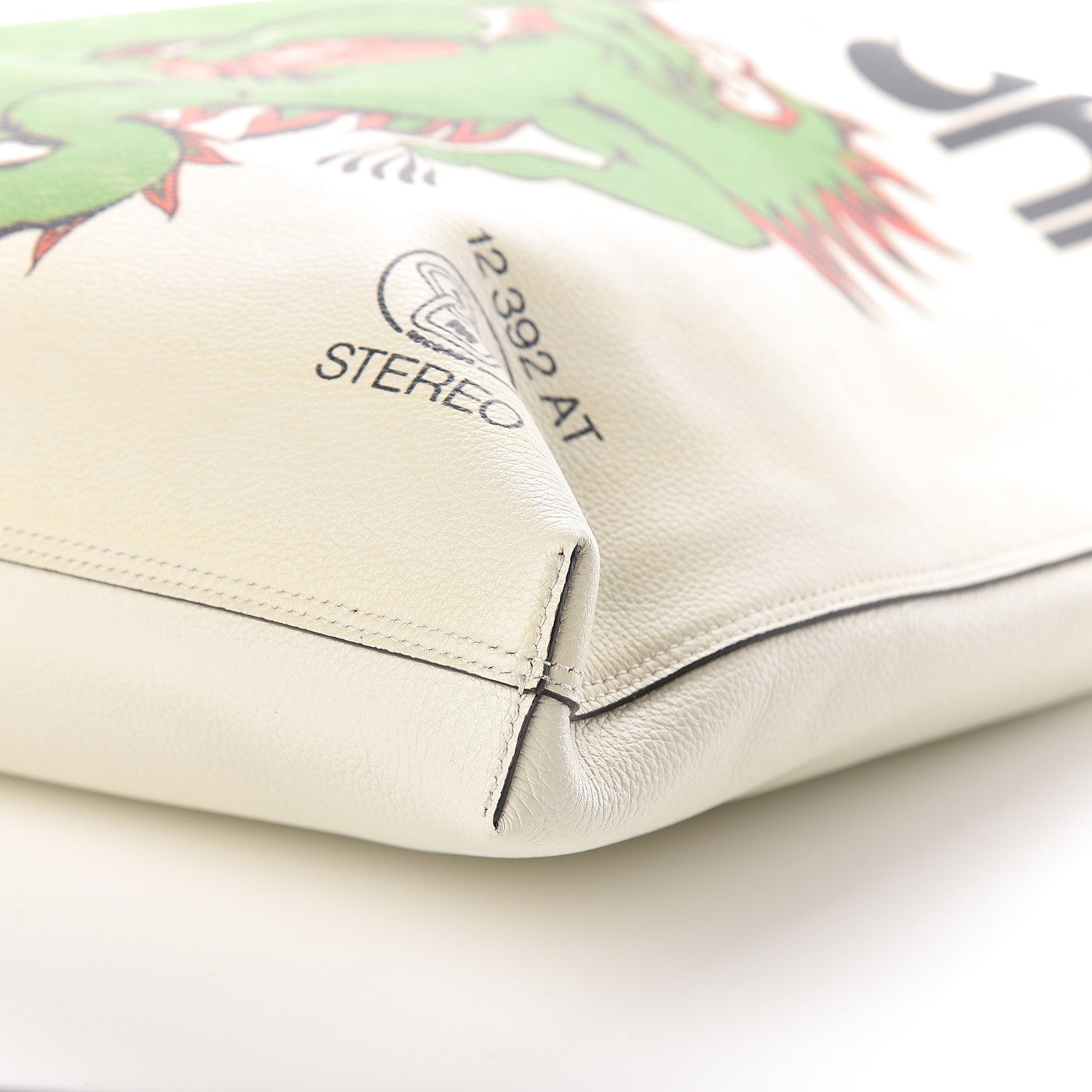 Gucci Calfskin Elton John Crocodile Rock Tote Off White 10 of 10