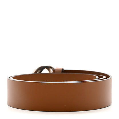 Gucci Selleria Calfskin Nickel Interlocking G 37mm Belt 90 36 Cuir 2 of 5