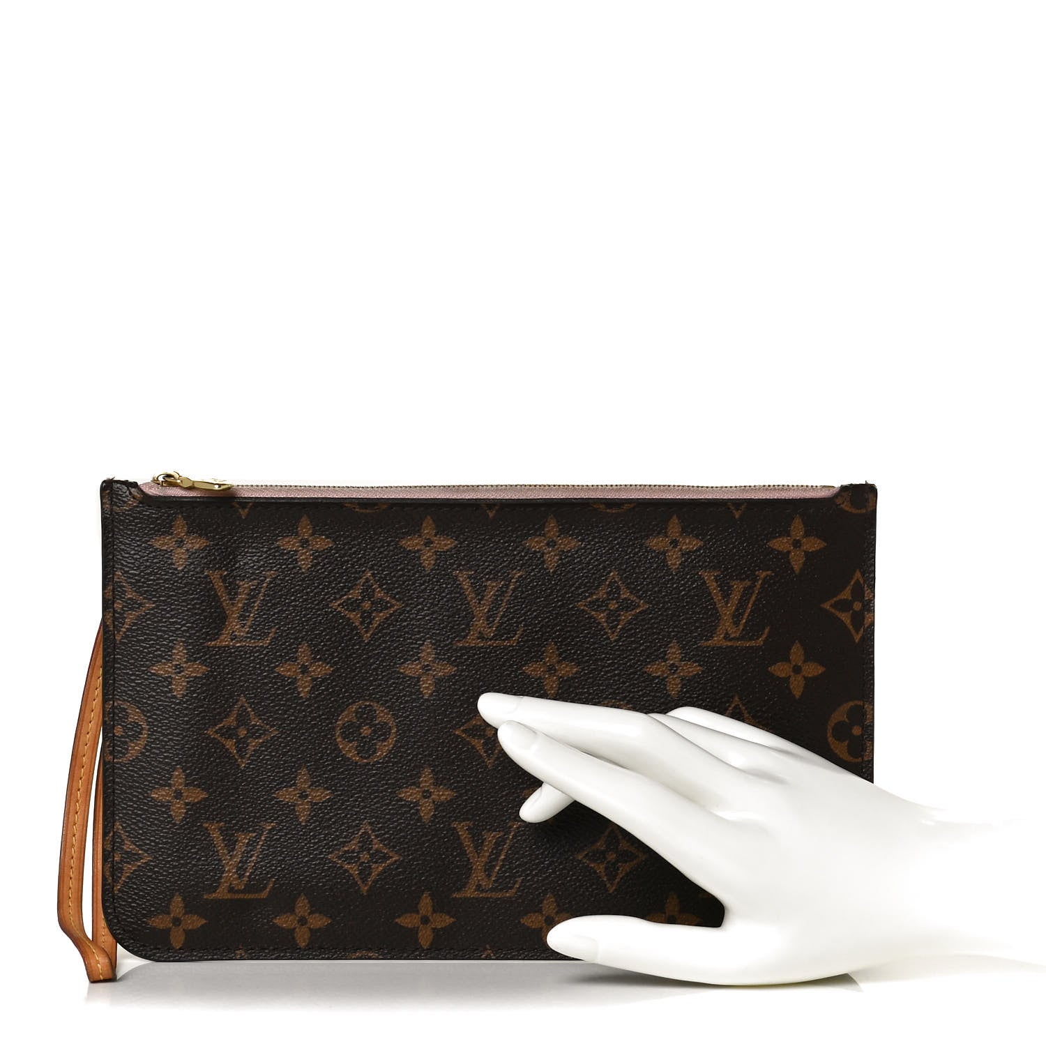 Louis Vuitton Monogram Neverfull MM GM Pochette Rose Ballerine 2 of 11