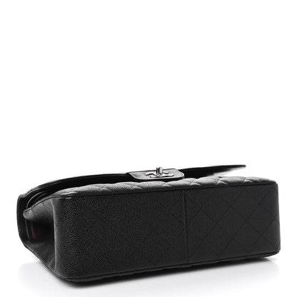 Chanel Caviar Quilted Jumbo Double Flap Black 3 of 4