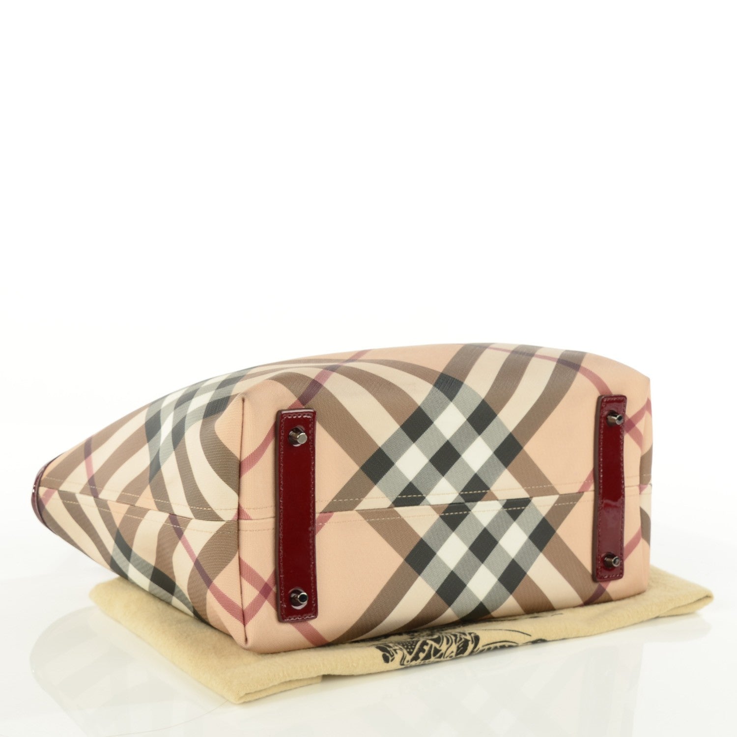 Burberry Nova Check Shopper Tote Red 4 of 8