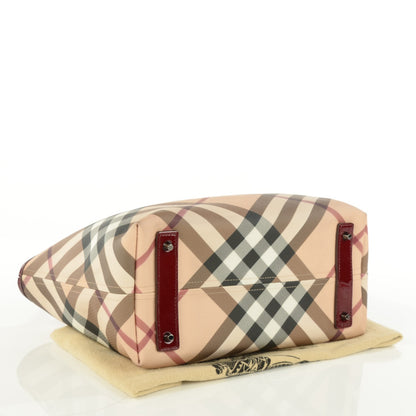 Burberry Nova Check Shopper Tote Red 4 of 8
