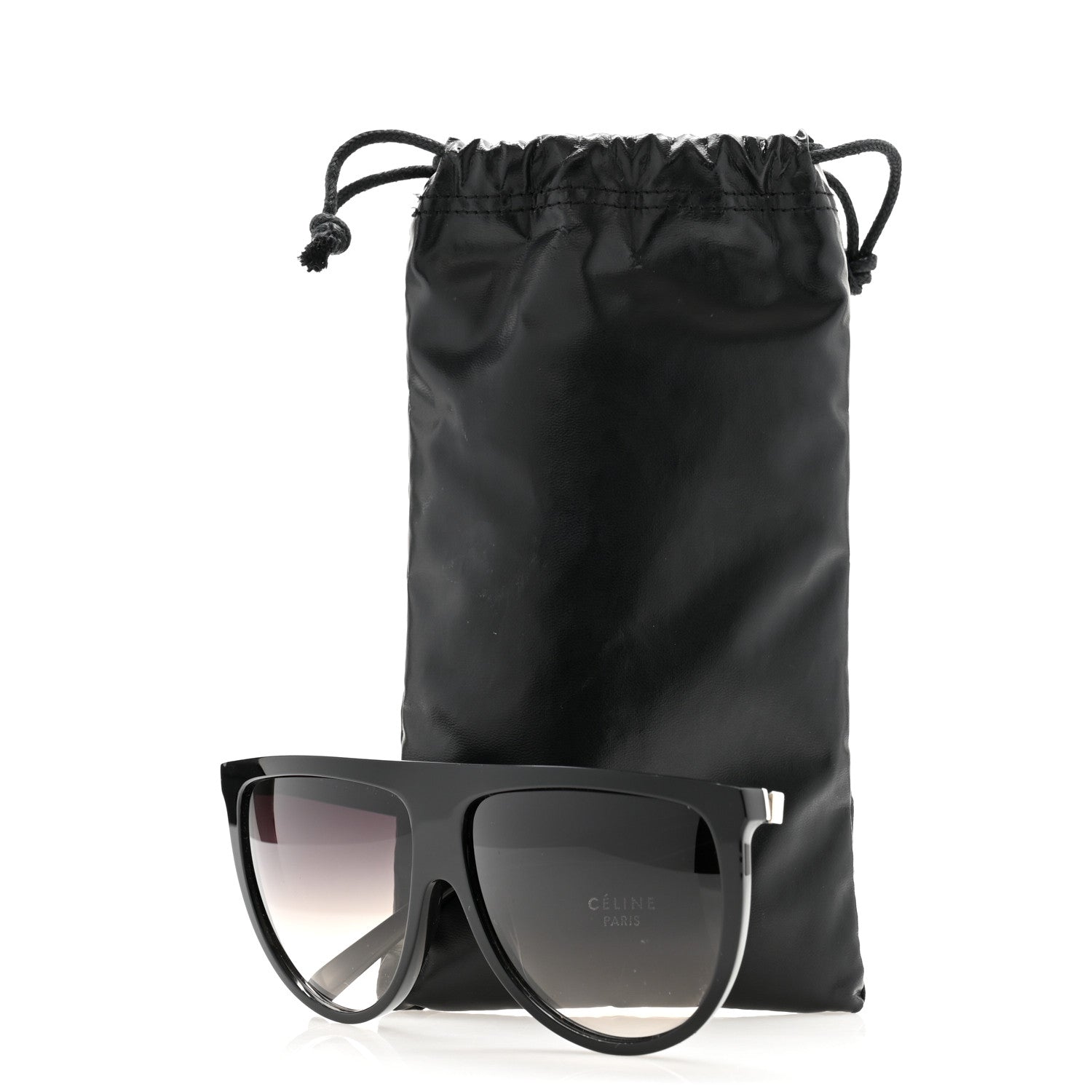 Celine Acetate Thin Shadow Sunglasses CL41435/S Black 7 of 7