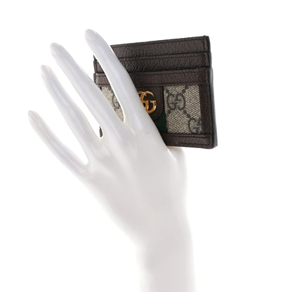 Gucci GG Supreme Monogram Ophidia Card Holder Brown 2 of 8