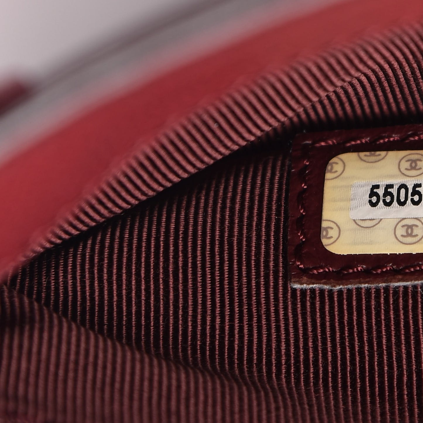 Caviar Shoulder Bag Burgundy