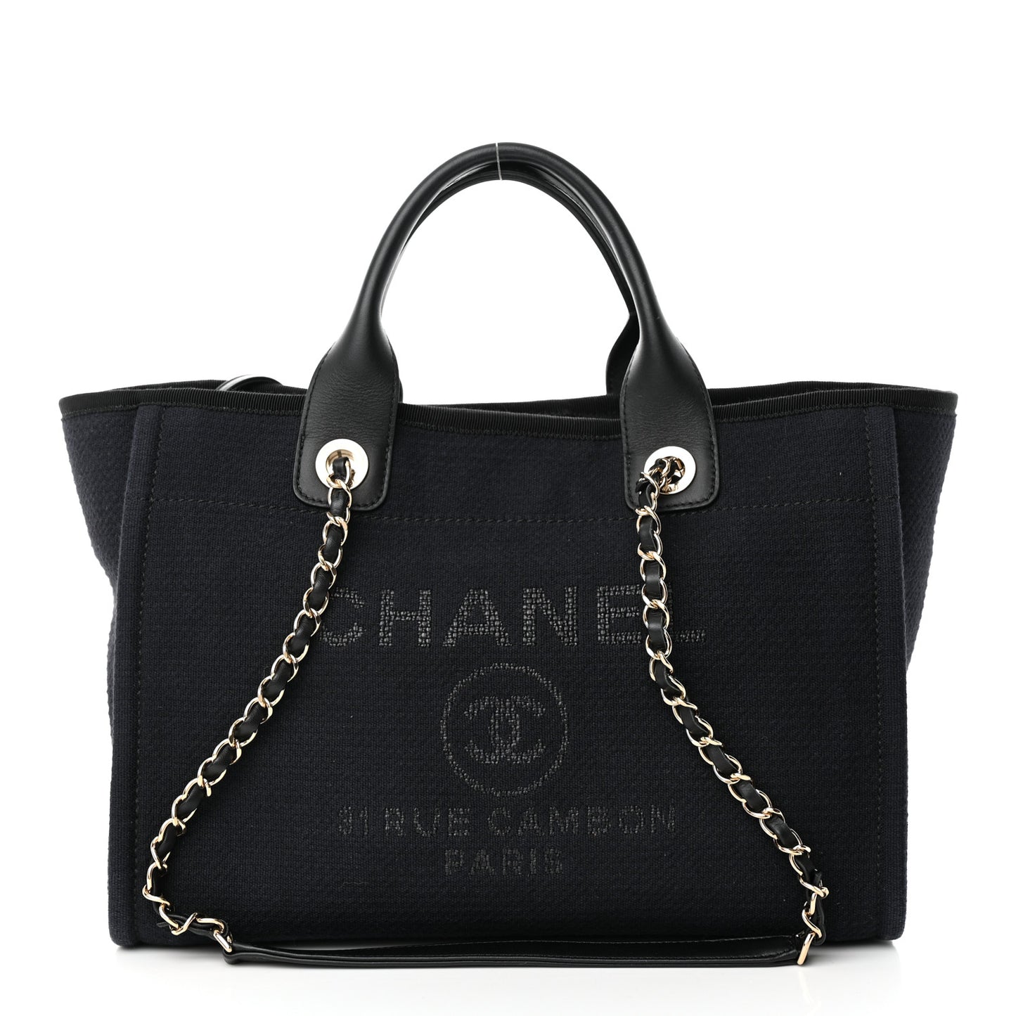 Mixed Fibers Small Deauville Tote Black