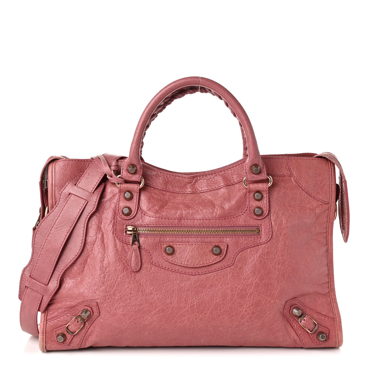 Agneau Giant 12 Rose Gold Hardware City Rose Bruyere