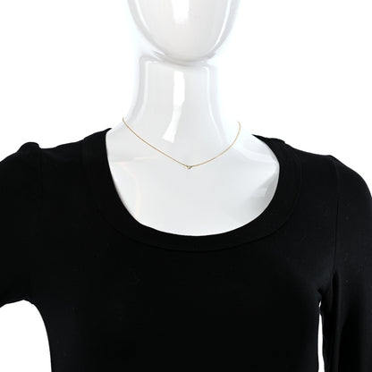 Tiffany 18K Yellow Gold Diamond .08ct Elsa Peretti Diamonds by the Yard Pendant Necklace 2 of 4