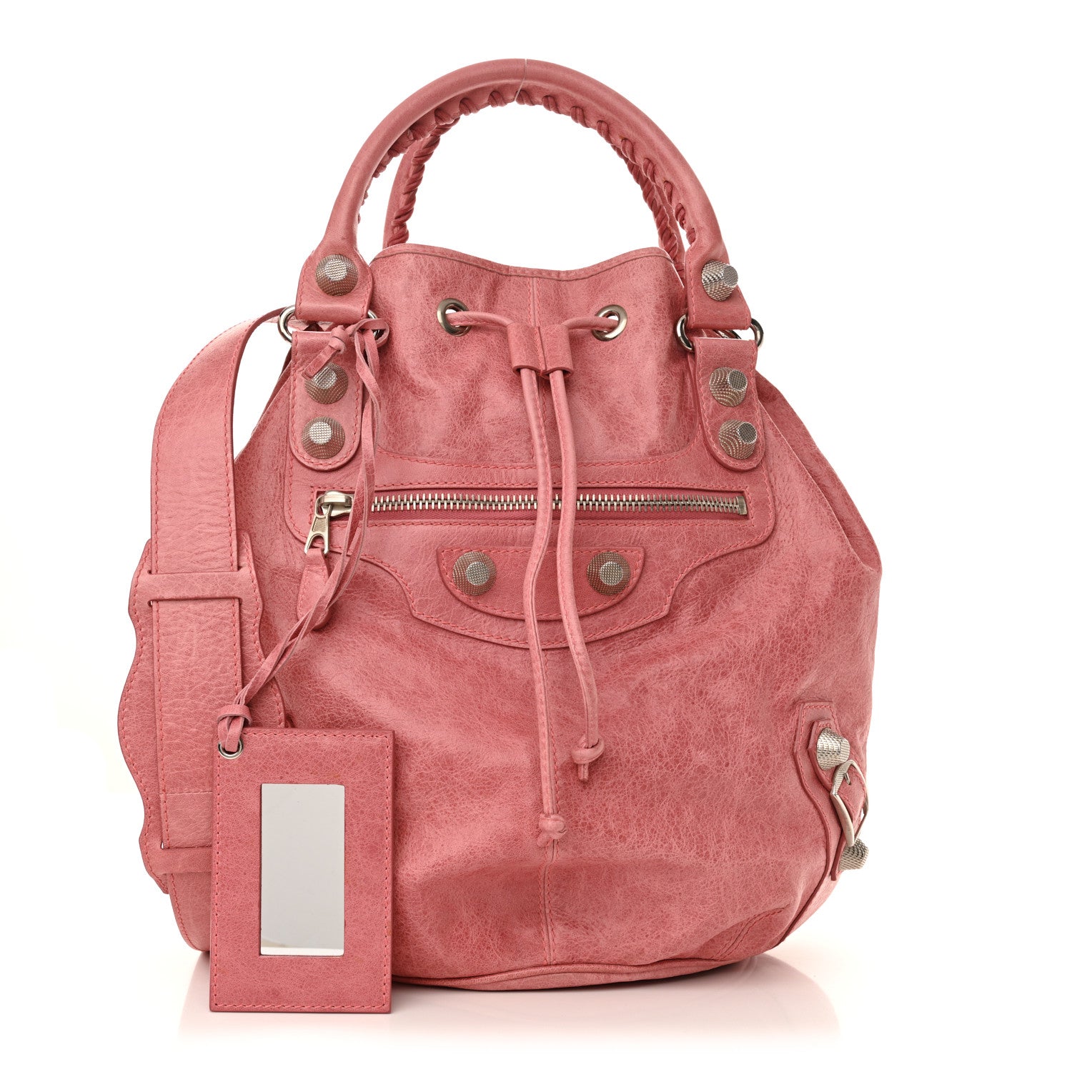Balenciaga Agneau Giant 21 Silver Hardware Pompon Framboise 3 of 13
