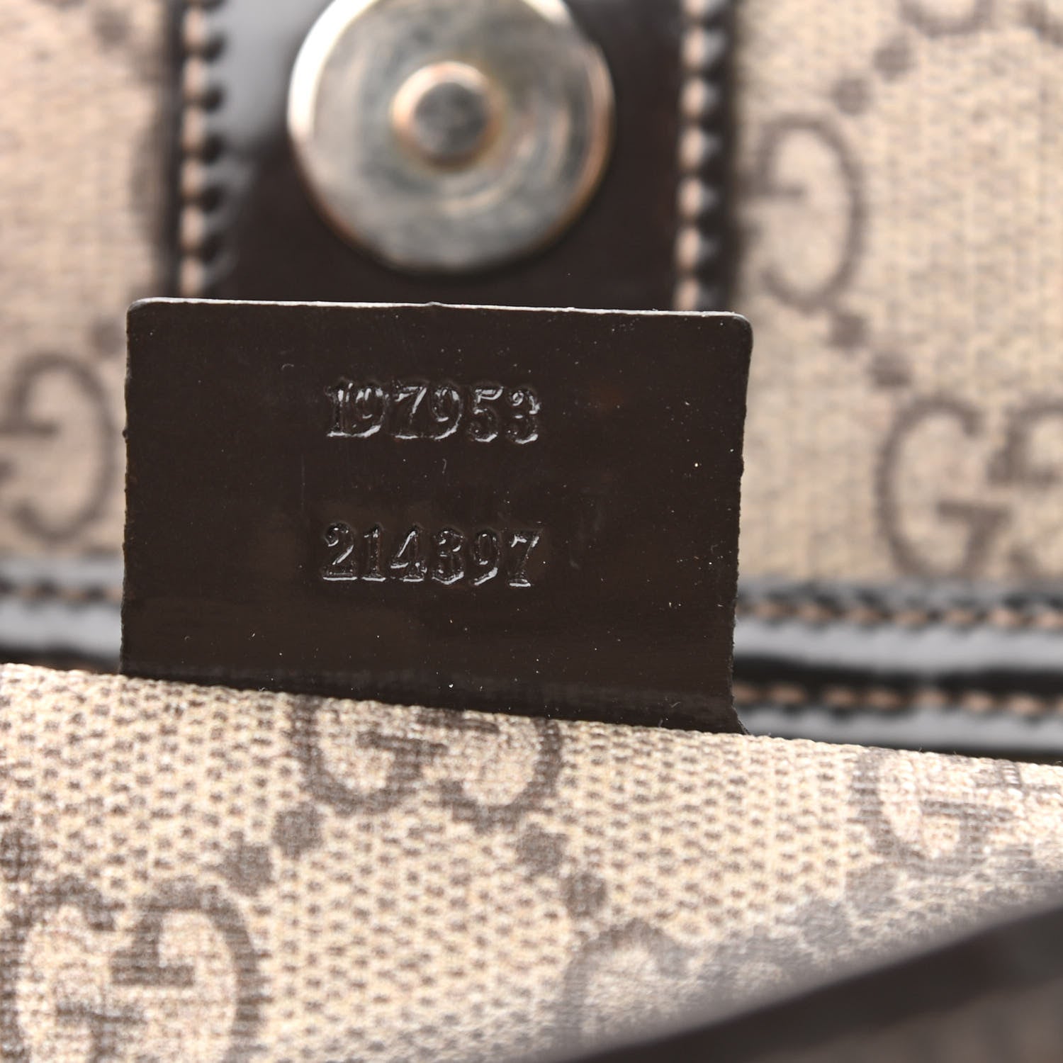 Gucci GG Plus Monogram Tattoo Heart Medium Joy Tote Dark Brown 6 of 14