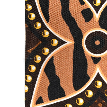 Louis Vuitton Silk Monogram LV World Bandeau Brown 3 of 6