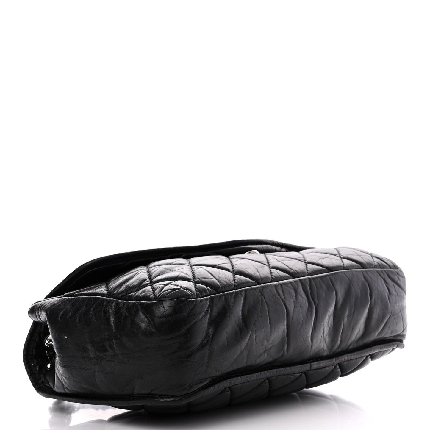 Aged Calfskin Vintage Ligne Flap Black