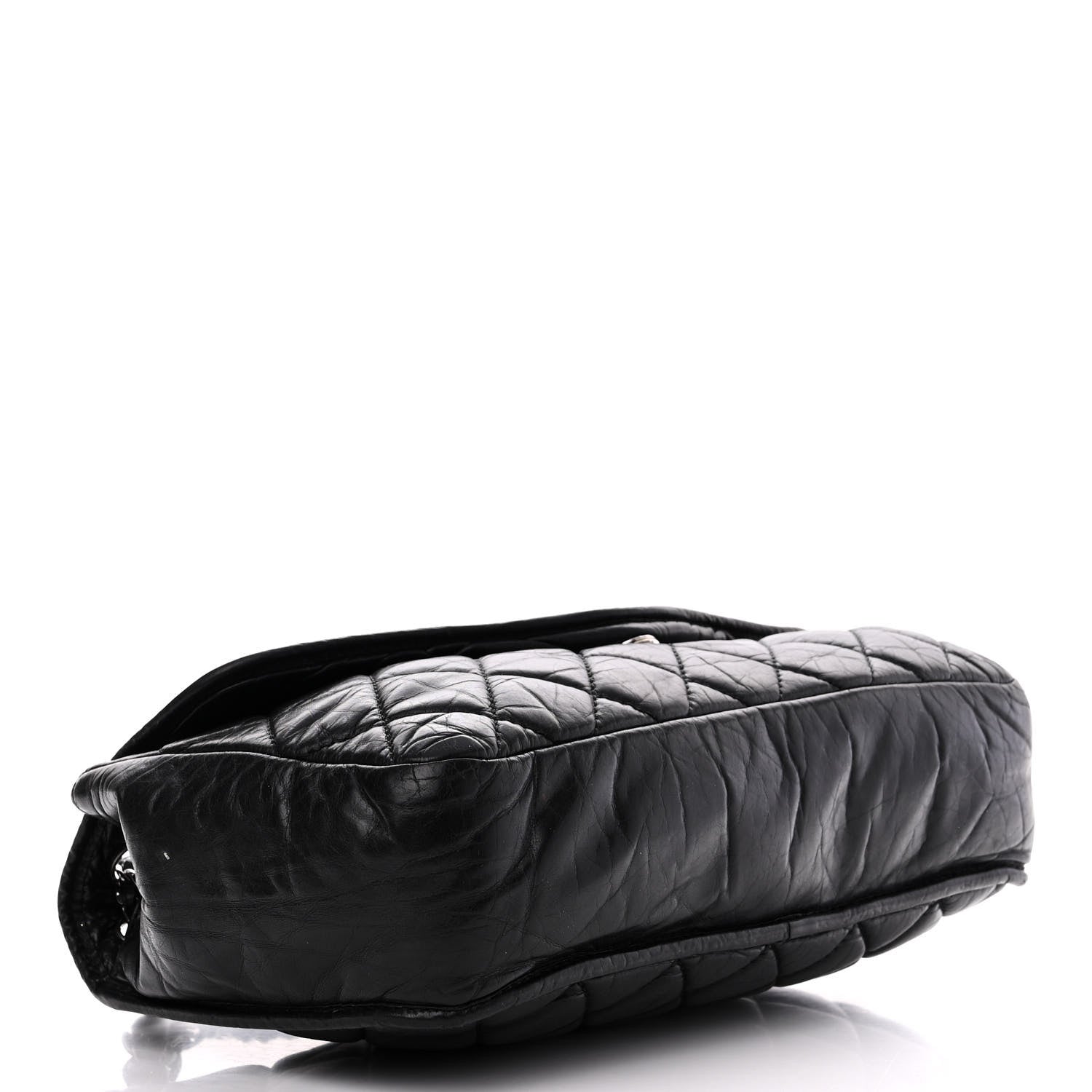 Chanel Aged Calfskin Vintage Ligne Flap Black 4 of 10